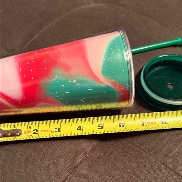 Starbucks 2021 Multicolor Tumbler with Green Straw - Picture 4 of 4
